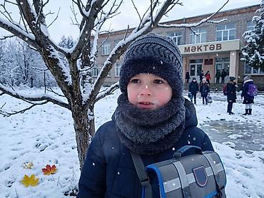 ipli papaqlar papaqlar: Uşaq üçün toxunma qış dəsti – papaq və boyunluq - Material: yumşaq — 3