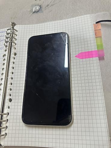IPhone 11, Б/у, 128 ГБ, Белый, Чехол, 67 %