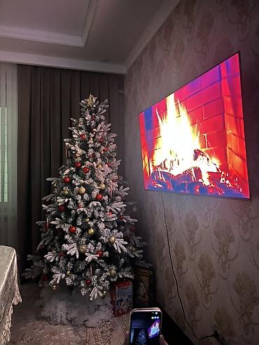 Искусственная новогодняя ель с эффектом «снежных» ветвей и at lalafo.kg Искусственная новогодняя ель с эффектом «снежных» ветвей и