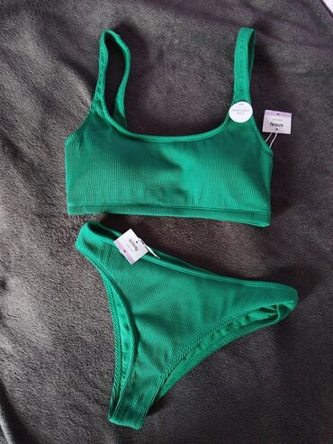 kupaći kostimi za punije 2022: S (EU 36), M (EU 38), Single-colored, color - Green