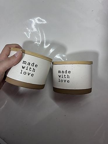 bolt food canta: “Made with love” yazılı saxlama qabları – 2 ədəd dəst. YENİDİR HEÇ — 1