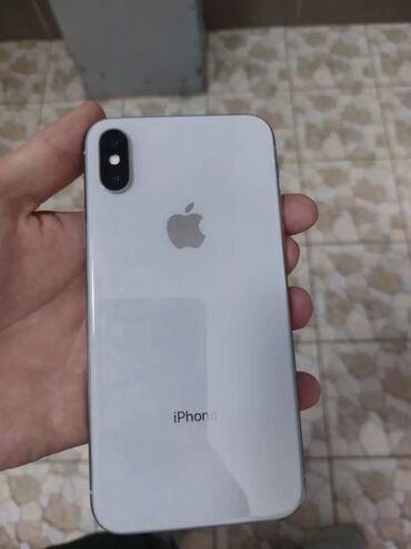 телефон poco f5: IPhone X, Б/у, 256 ГБ, Белый, Чехол, 100 %