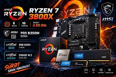 Корпусы ПК: NZXT GAMING PC " RYZEN 7 " AMD Ryzen 7 3800X MSI Pro B350M — 6