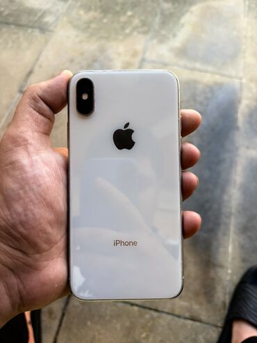 iphone 11 qara: IPhone X, 64 GB, Ağ, Face ID