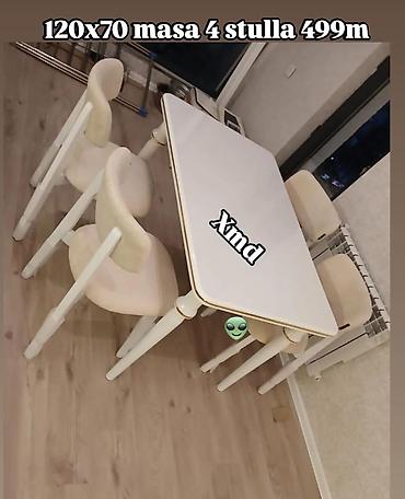 dolab ucuz: Mətbəx üçün, Yeni, Açılmayan, Dördbucaq masa, 4 stul — 1
