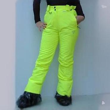 Ski pantalone: Ženske skijaške pantalone u jarko neon žutoj boji, dizajnirane za — 7