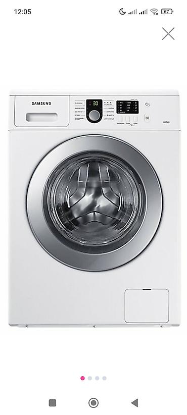 Samsung önyükləməli paltaryuyan maşın - Yük həcmi: 6 kq - Rəng: ağ