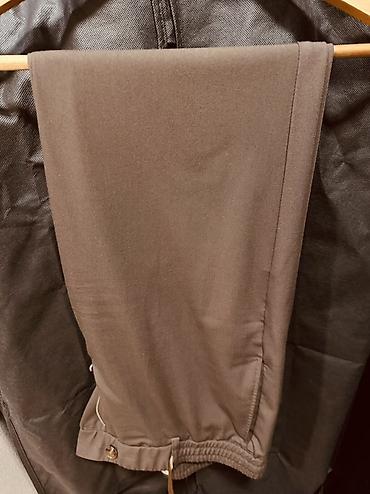 Kişi geyimləri: Brunello Cucinelli kişi şalvarı - Rəng: tünd boz/qəhvəyi (taupe — 1