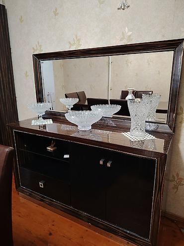 Mebel: Qonaq otağı üçün, İşlənmiş, Açılmayan, Dördbucaq masa, 8 stul — 2