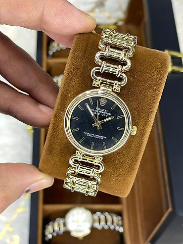 bakida saat: Yeni, Qol saatı, Rolex, rəng - Qızılı — 1