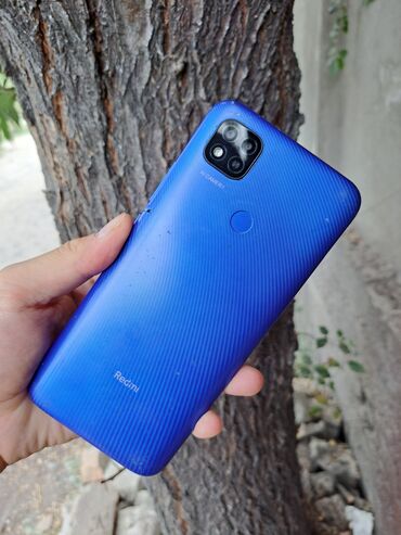 где можно купить телефон в кредит: Redmi, Redmi 9C, Колдонулган, 64 ГБ, түсү - Көк, 1 SIM, 2 SIM