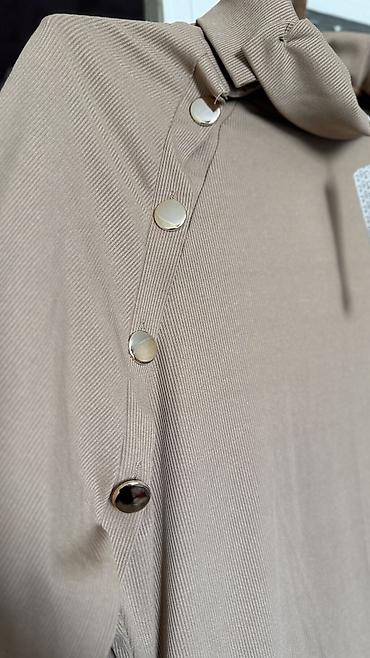 очки кена: Повседневное платье, Made in KG, Осень-весна, Длинная модель, Лапша, 2XL — 5