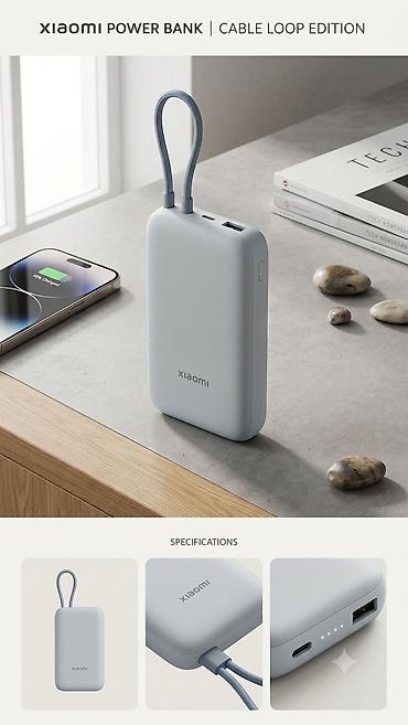 power case: Портативный аккумулятор Xiaomi Power Bank 10000MAh(P15ZM)— Cable Loop — 1