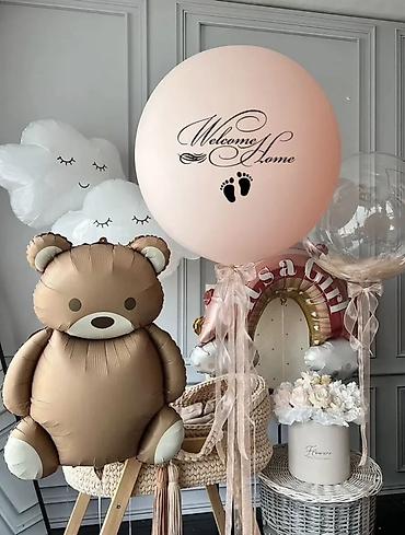 Воздушные шары и принадлежности: Гелиевые шары Состав и варианты: - Большие шар-гиганты с — 8