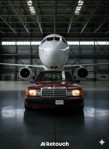 Mercedes-Benz: Mercedes-Benz 190 (W201) sedan - Kuzov: 4 qapılı sedan, bordo rəng - — 1