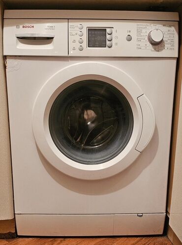 Увлажнители и очистители воздуха: Bosch Maxx 5 paltaryuyan maşın, ağ rəngdə və klassik dizaynda