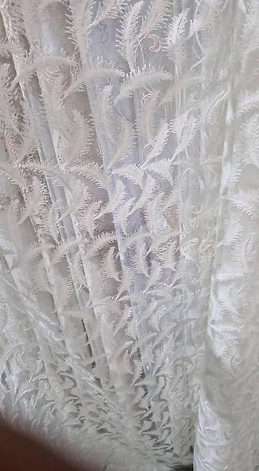 Zavese i draperije: Zavese od tila sa bogatim vezom - Materijal: proziran til (mrežasta — 29