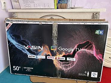 google: Телевизор YASIN LED-50G13K, 50" (126 см), 4K UHD с Google TV Основные — 2