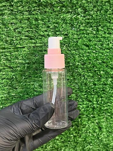 Digər xidmətlər: 100 ml spirt qabı - Material: yüngül və davamlı şəffaf PET plastik - — 2