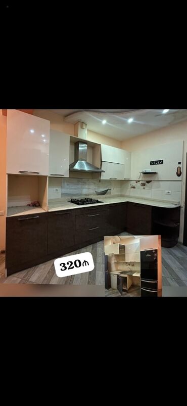 Mətbəx mebeli: *320₼ MƏTBƏX mebeli :-TƏCİLİ SATILIR*‼️ ÖLÇÜ:-bilinmir ÜZƏRİNDƏ