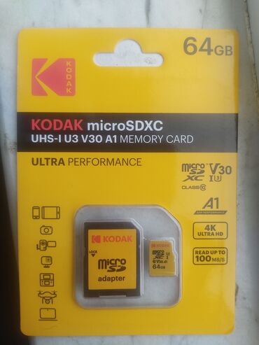 micro sd card baku: KODAK micro SDXC 64GB
mikro kart