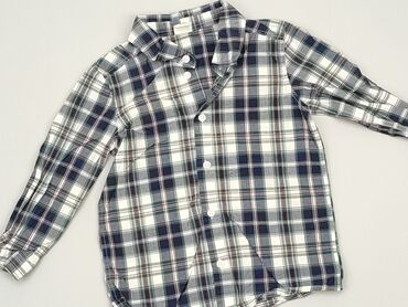 koszule slim fit: Shirt 1.5-2 years, condition - Very good, pattern - Cell, color - Blue