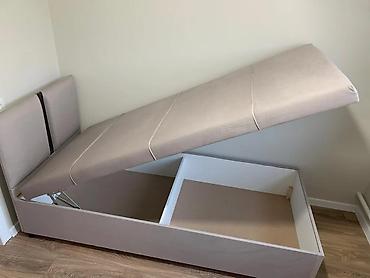 sofa: Прямой мягкий диван с большим спальным местом и нишами для хранения — 1
