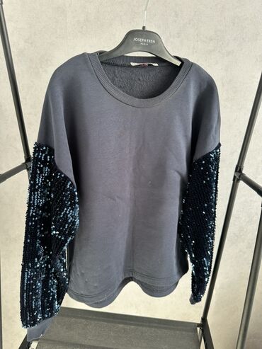женские спортивные костюмы двунитка: Qadın geyimləri dəsti – 4 məhsul 1) Tünd boz sweatshirt - Klassik