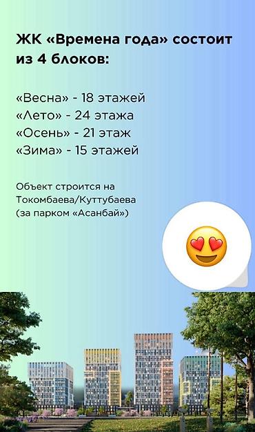 годаю: 3 комнаты, 113 м², Асанбай мкр Элитка, 17 этаж, ПСО (под самоотделку) — 4