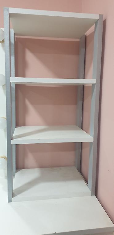 Salon, tibbi mebel: Peşəkar vizaj üçün geniş iş masası və güzgü komplekti - Rəng: ağ — 7