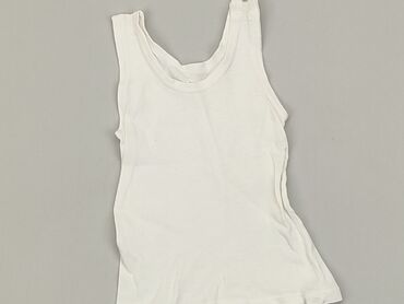 biała bluzka na ramiączka: Bluzka, 9-12 m, stan - Dobry