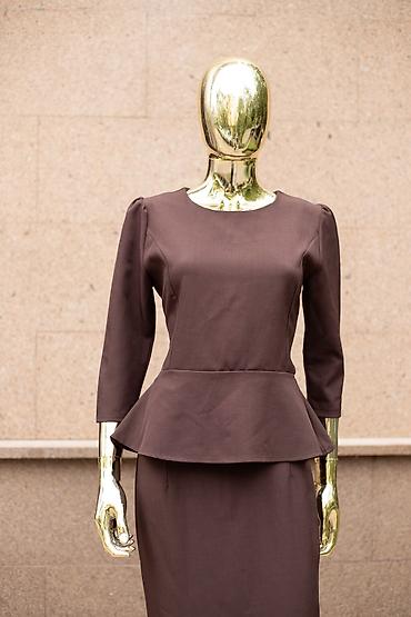 seks shop: Повседневное платье, Made in KG, Осень-весна, Длинная модель, S, M, L — 4
