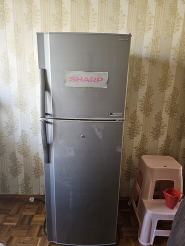 işlenmiş soba: Б/у 2 двери Sharp Холодильник Продажа, цвет - Серый