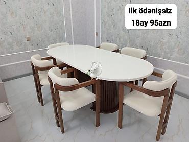 sabalid agaci: Yeni, Açılmayan, Oval masa, 6 stul — 1
