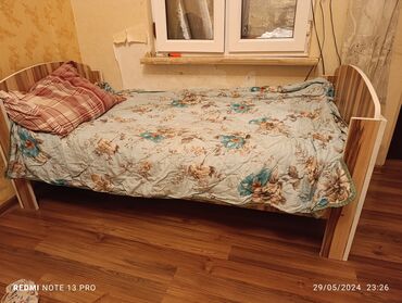 кроват: Б/у, Для девочки и мальчика, Без подьемного механизма, С матрасом, С выдвижными ящиками, Азербайджан