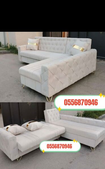 Sifarişlə divanlar: Künc divan, Qonaq otağı üçün, Parça, Açılmayan — 9