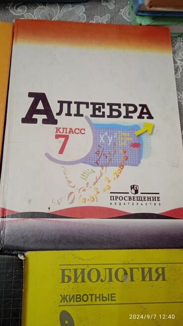 Алгебра: Учебники с 5по7 классы Алгебра 150с История Кыргызстана 200с — 2