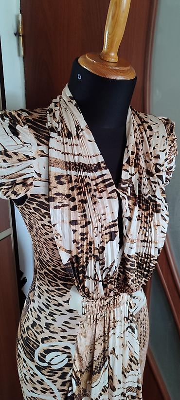 cavalli: Вечернее платье, А-силуэт, Длинная модель, Вискоза, С рукавами, S — 4