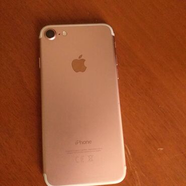 Apple iPhone: IPhone 7, Б/у, 128 ГБ, Розовый, Зарядное устройство, Защитное стекло, Чехол, 90 %
