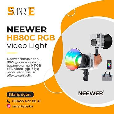 Фото и видеокамеры: ✅ Neewer firmasından 80W gücünə və daxili batareyaya malik RGB LED — 10