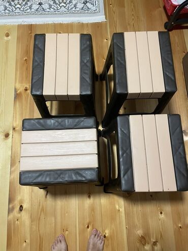 стол стул для офиса: Набор мебели для дома/дачи: складной стол и 4 табурета. - Стол: -