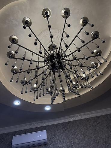 Çılçıraq, 10 və daha çox lampa, Xrustal