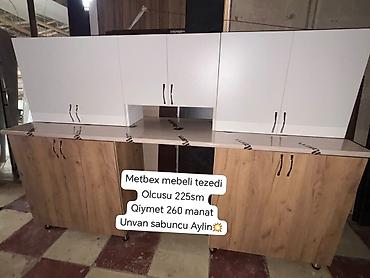 el uz desmallari: Metbex mebeli tezedi Olcusu 225sm Qiymet 260 manat Unvan sabuncu — 1