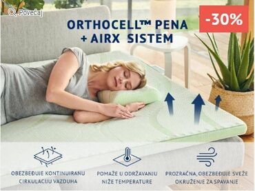 Dušeci: Dormeo prostirka -- 190 x 70 cm nature`s aloe vera 4 potpuno novo — 2