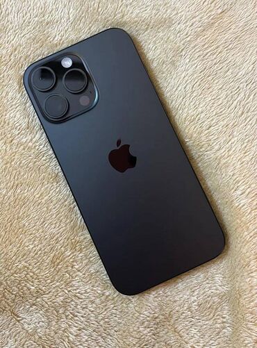 Qazanlar: IPhone 16 Pro, 128 GB, Black Titanium, Zəmanət, Face ID, Sənədlərlə