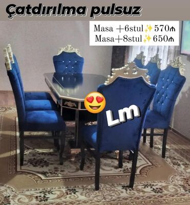 qonaq otagi stollari: Masa ve oturacaqlar