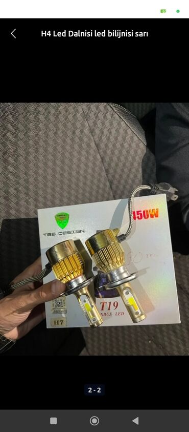 Инструменты для авто: TBS Design T19 CANBUS LED far lampaları – H7 baza - Güc: 150W (qutuda