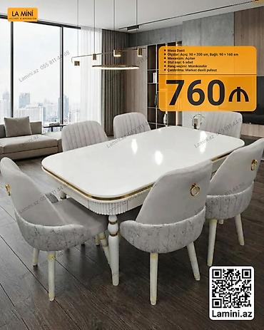 Masa Dəsti - Ölçülər: Açıq 90×200 sm, Bağlı 90×160 sm - Mexanizm