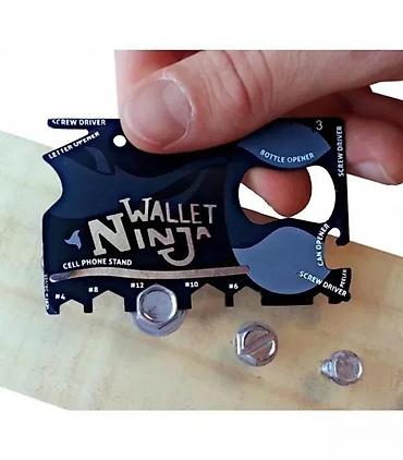 Ostali ručni alati: Wallet Ninja – multifunkcionalni alat u formi kartice za novčanik. - — 4