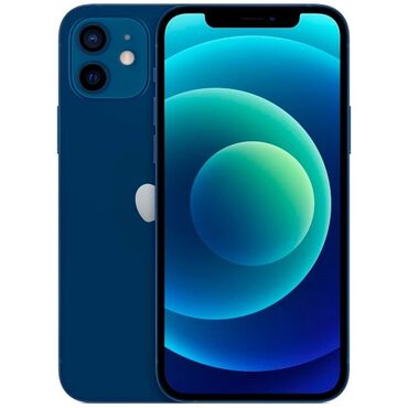 айфон 256: IPhone 12, 128 ГБ, Көк, Коргоочу айнек, Каптама, 83 %